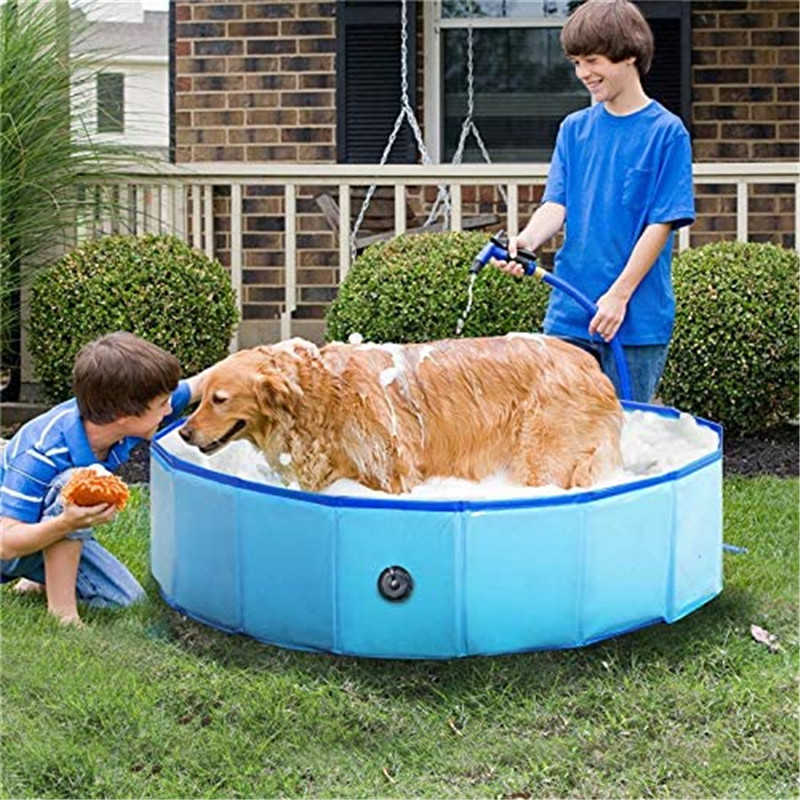 Bồn tắm thú cưng di động bền bỉ, bể bơi tắm có thể gập lại có thể gập lại